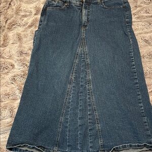 NYDJ Blue Denim Skirt vintage modest